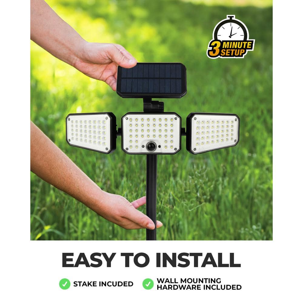 Bell & Howell Solar Powered Motion-Sensing LED Floodlight