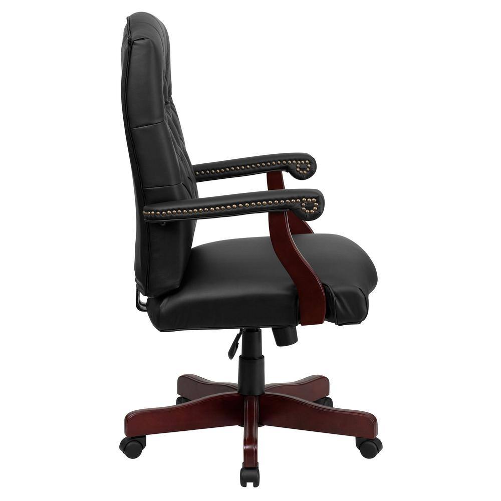 Martha Washington Executive High-Back Black LeatherSoft Swivel Chair