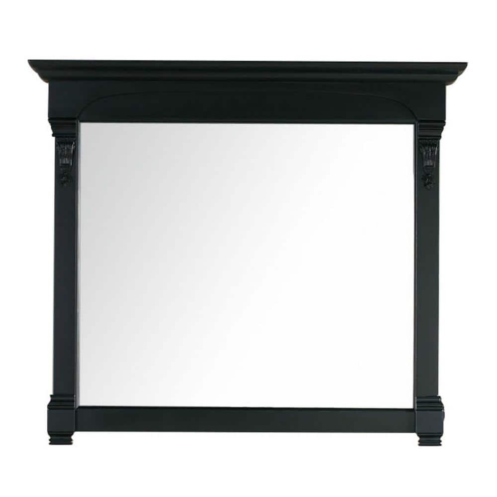 Brookfield 47.2 in. W x 41.3 in. H Framed Rectangular Bathroom Vanity Mirror in Antique Black -  James Martin Vanities, 147-114-5435