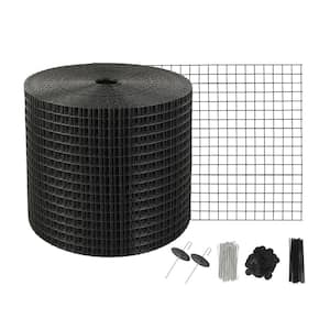 6 in. x 100  ft. Solar Panel Bird Guard Garden Fence Critter Guard Roll Kit with 60-Pieces Stainless Steel