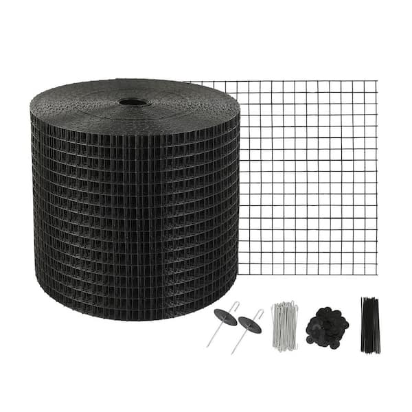 VEVOR 6 in. x 100  ft. Solar Panel Bird Guard Garden Fence Critter Guard Roll Kit with 60-Pieces Stainless Steel