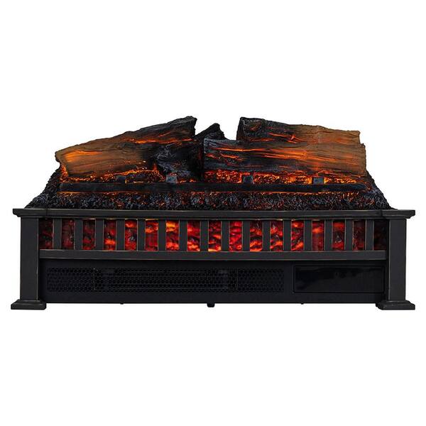 27 in. Infrared Smart Wi-Fi & Remote Control Electric Fireplace Log Set with LED Flames, Crackling Sound