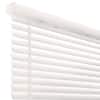 Pre-Cut 27 in. W x 64 in. L Cordless Light Filtering White Vinyl Mini Blind with 1 in. Slats