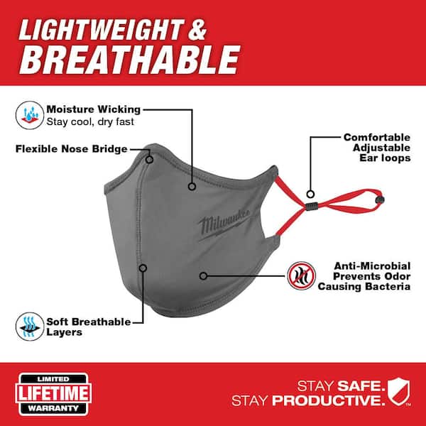 Gray 2-Layer Reusable Face Mask