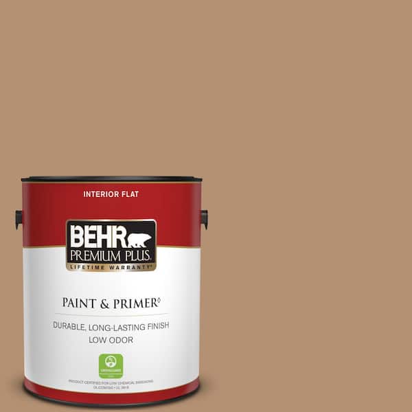 BEHR PREMIUM PLUS 1 gal. #S240-5 Poncho Flat Low Odor Interior Paint & Primer