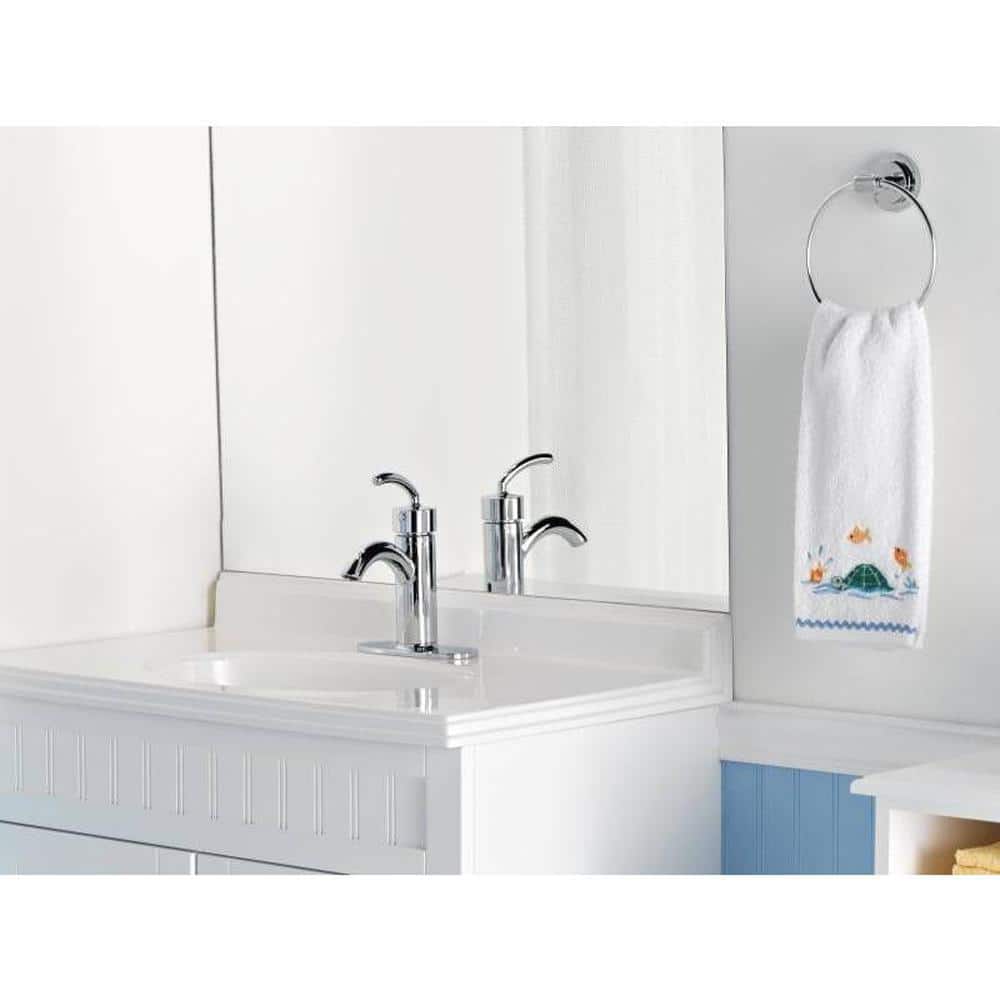 Chrome Wall Mounted Modern Towel Ring