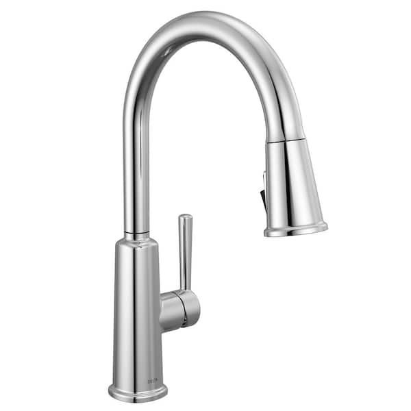 Finnridge Chrome 16.5 in. H Pull Down Sprayer Kitchen Faucet with 360 Degree Spout Swivel