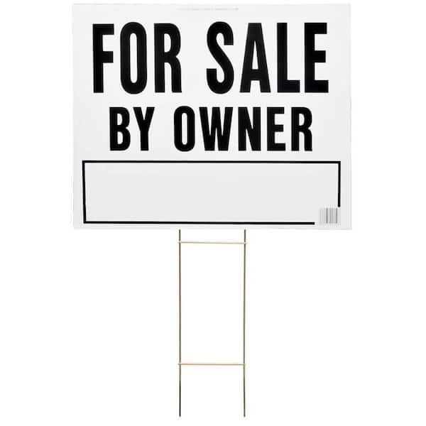 HY-KO 20 in. x 24 in. Plastic For Sale By Owner Sign