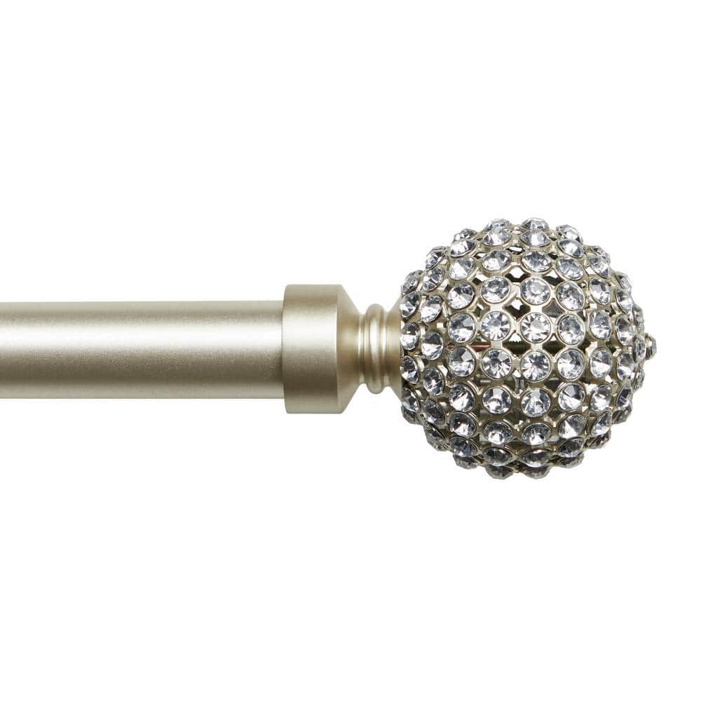 EXCLUSIVE HOME Anastasia 66 in.-120 in. Adjustable Length Single ...