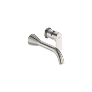 Aspirations Single Handle Wall Mounted Faucet in Brushed Nickel