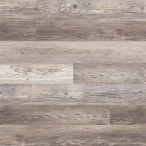 Take Home Sample- 7 in. x 7 in. Firview Lookout Gray Low Gloss Waterproof Click Lock Luxury Vinyl Plank Flooring