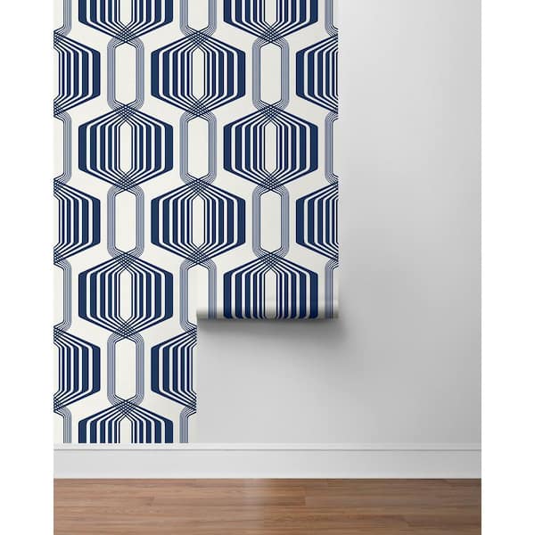 Magnetic wall sticker with print 'Phantom Blue' by Groovy Magnets - round  wall sticker