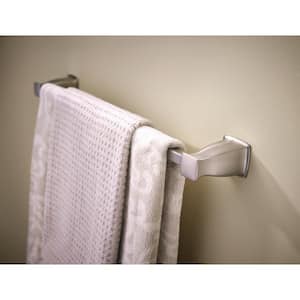 Hensley 18 in. Towel Bar with Press and Mark in Brushed Nickel