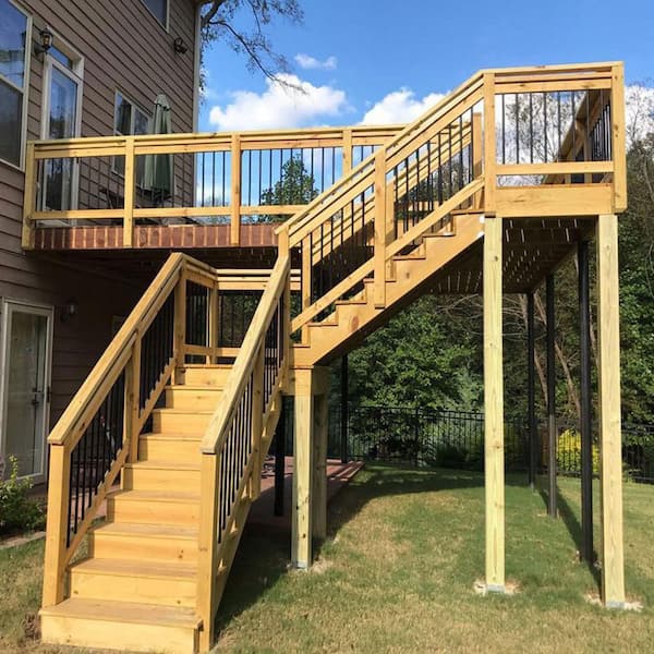 6-Step Ground Contact Pressure-Treated Pine Stair Stringer