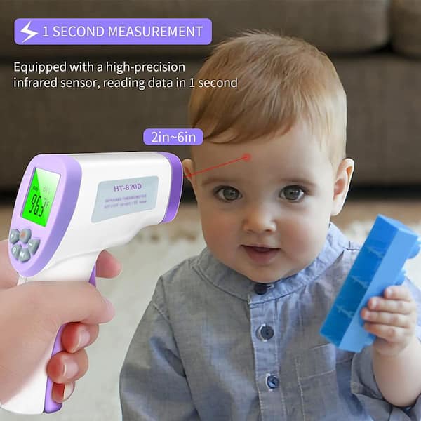 Digital LCD Infrared Thermometer Non- Contact Forehead Baby Adult Temperature  Gun