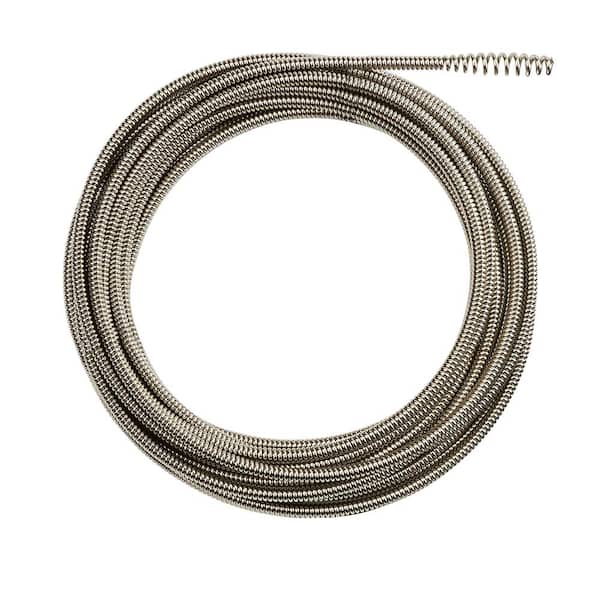 Drain Cleaning Cable 50 Feet x 1/2 Inch Solid Core Cable Sewer
