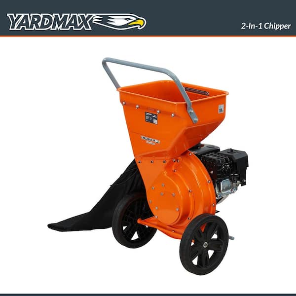 YARDMAX 2-in-1 3 in. Dia 212cc Gas Chipper Shredder YW6065 YARDMAX 2-in-1 3 in. Dia 212cc Gas Chipper Shredder YW6065