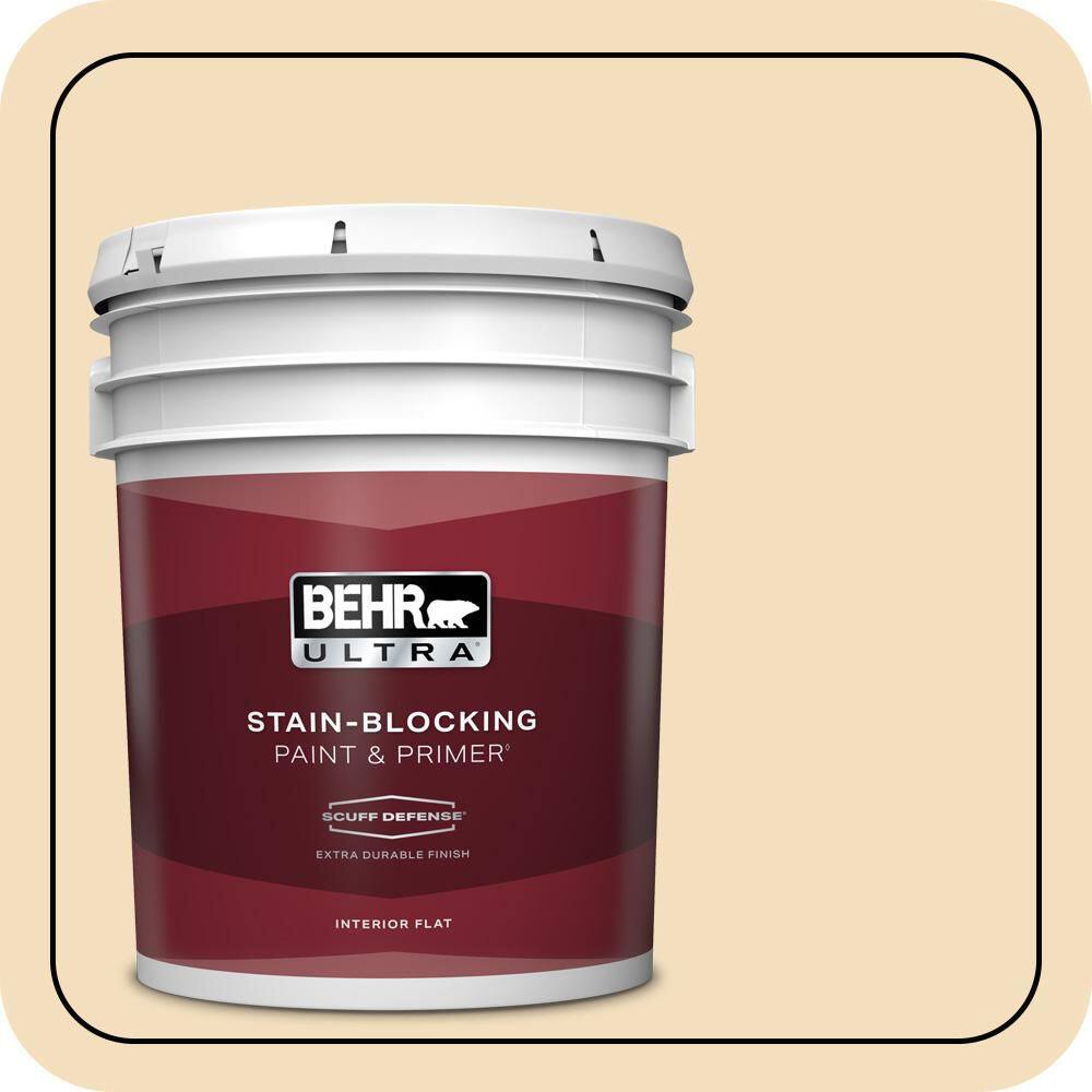 5 gal. #320E-2 Cracked Wheat Extra Durable Flat Interior Paint & Primer price history on PriceWatchPro