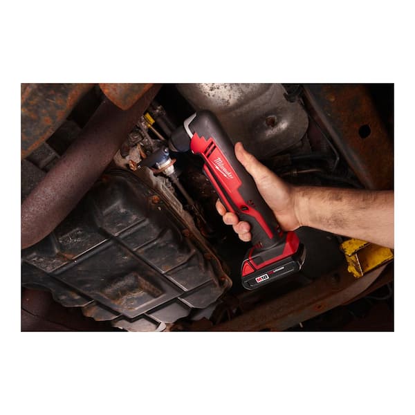 M18 18V Lithium-Ion Cordless 3/8 in. Right-Angle Drill with M18 Starter Kit  with One 5.0 Ah Battery and Charger