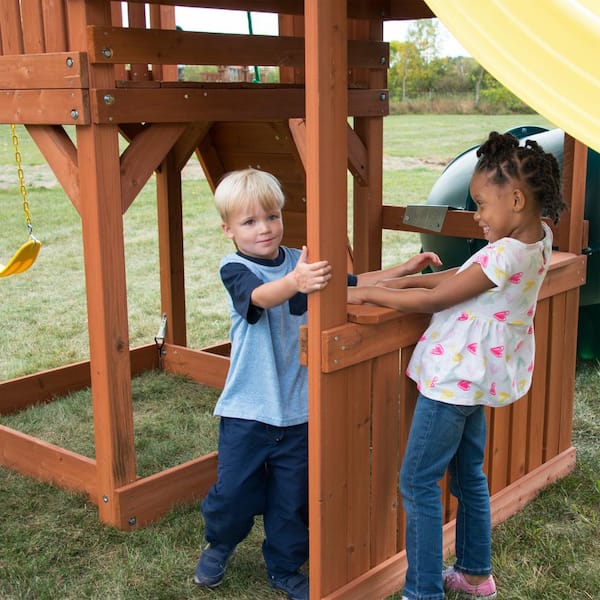 Knightsbridge Plus Playground Set with Slide and Monkey Bars