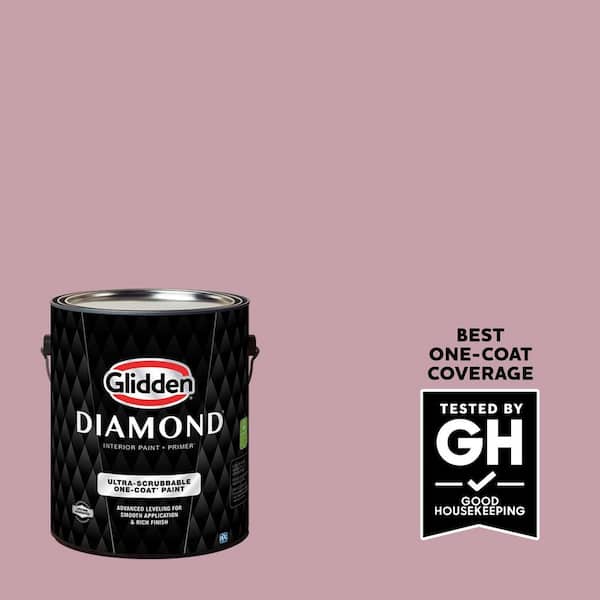 1 gal. PPG1049-4 Lighthearted Rose Flat Interior Paint with Primer