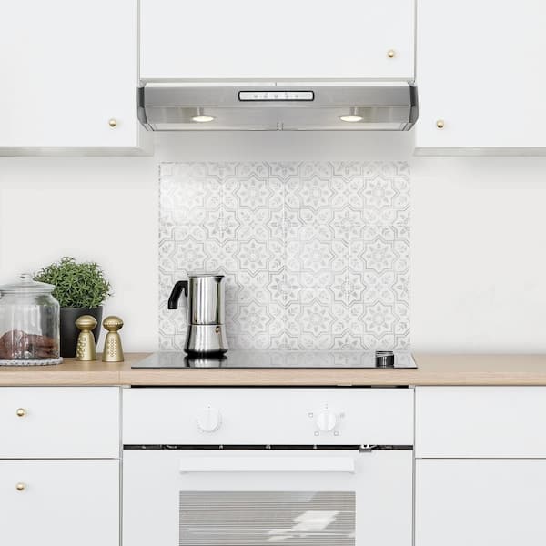 Smart Tiles Kit Kitchen Sicile Gray 22, Backsplash Tile Kit