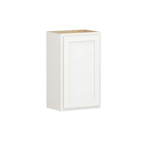 Shaker Partial Overlay 18 in. W x 12 in. D x 30 in. H Plywood Assembled Wall Kitchen Cabinet in Linen White