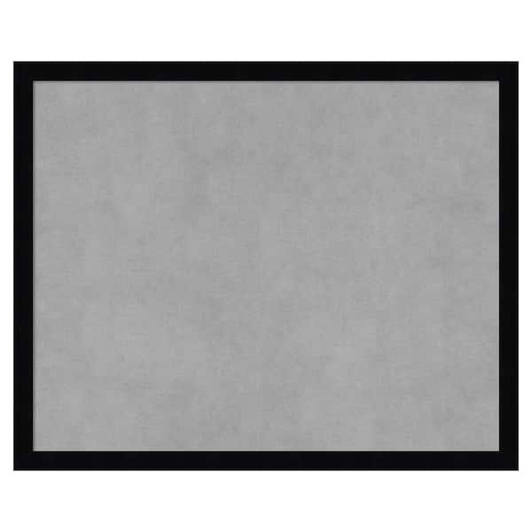 Amanti Art Svelte Noir Black 21 in. x 17 in. Framed Magnetic Board