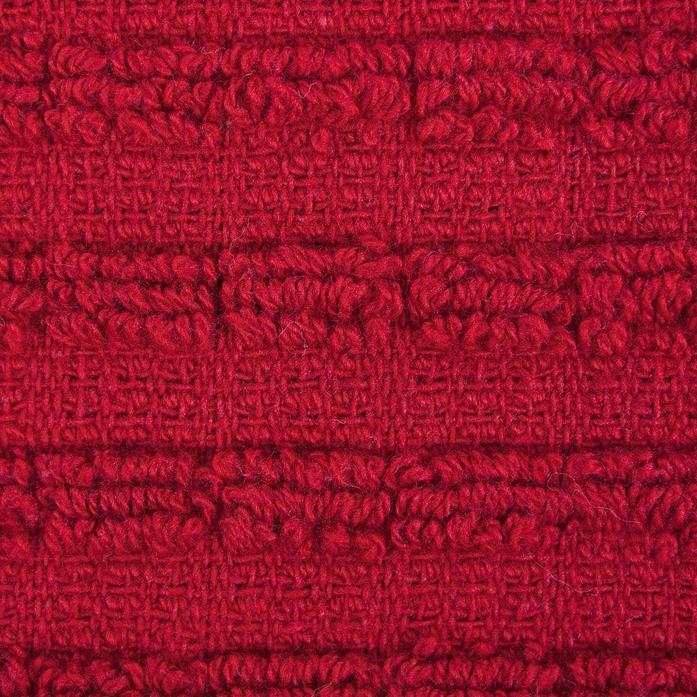 Royale Red and White Cotton Kitchen Towel Set, 4-Pack