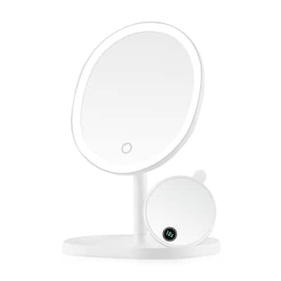 Oval Makeup Mirrors Bathroom, Oval Makeup Mirror With Lights