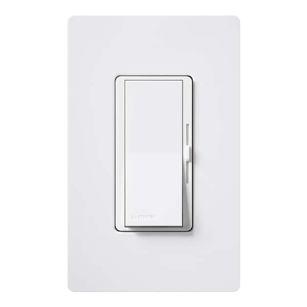 Diva LED+ Dimmer Switch for Dimmable LED and Incandescent Bulbs, 150-Watt/Single-Pole or 3-Way, White (DVCL-153PR-WH)