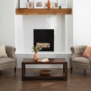 Take Home Tile Sample - Glenwood 20 in. x 7 in. Cherry Ceramic Floor and Wall Tile