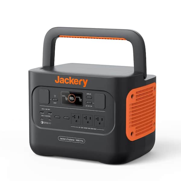 Jackery 1000W/2000W Peak Output, 1002Wh Battery Capacity, Explorer 1000 Pro Push Button Start Battery Generator for Outdoors