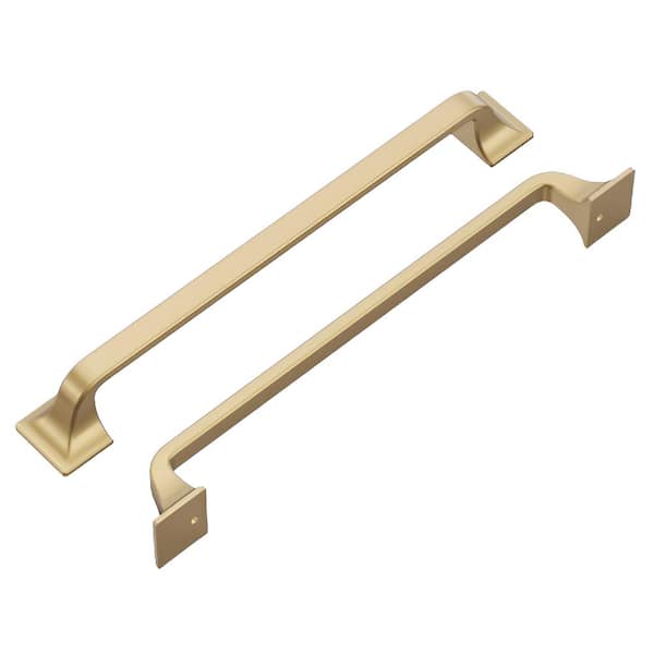 HICKORY HARDWARE Forge Collection Pull 7-9/16 in. (192 mm) Center to Center Champagne Bronze Finish Classic Zinc Bar Pull (10-Pack)