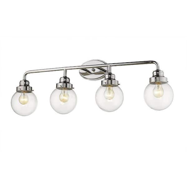 Acclaim Lighting Portsmith 4-Light Polished Nickel Vanity