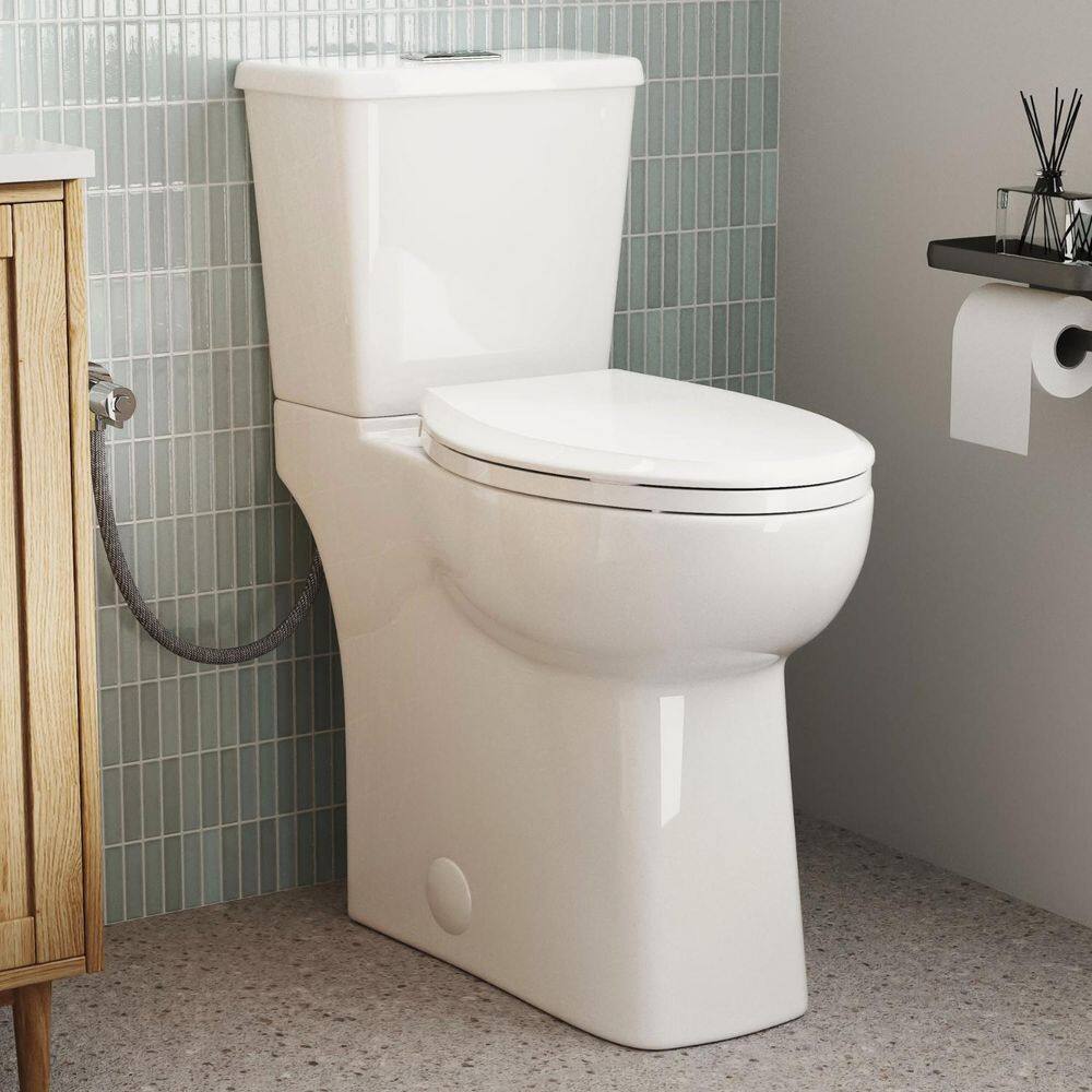thumbnail image 2 of US Warehouse] Space Saver Dual-Flush Elongated One-Piece Toilet With 2 of 12
