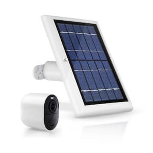 Solar Panel Compatible with Arlo Ultra/Ultra 2, Pro 3/Pro 4 and Arlo Floodlight Only with 13 ft. Cable (1-Pack, White)