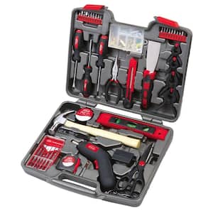Home Tool Kit with 4.8-Volt Cordless Screwdriver (144-Piece)