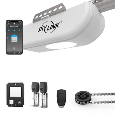 1/2 HPF Garage Door Opener with Extremely Quiet DC Motor, Chain Drive with WiFi Connectivity