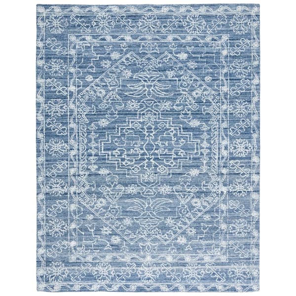 Marquee Navy 8 ft. x 10 ft. Persian Oriental Area Rug