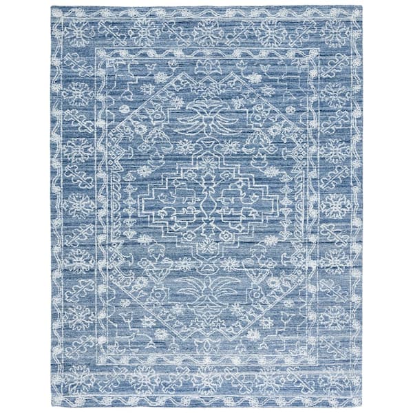 SAFAVIEH Marquee Navy 8 ft. x 10 ft. Persian Oriental Area Rug