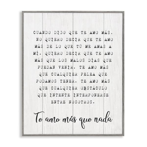 Stupell Industries Love without Limits by Lil' Rue Gray Framed Typography Giclee Art Print 14 in. x 11 in.