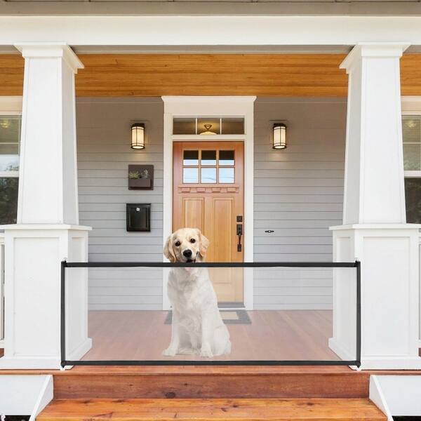 thumbnail image 2 of Mesh Dog Gate For Pets, Magic Pet Gate For The House, Portable Indoor Puppy Safety 2 of 14