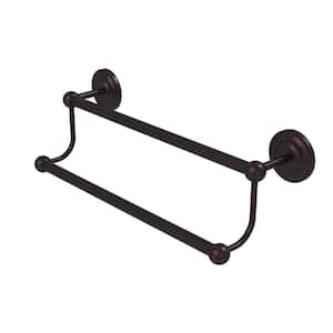 Prestige Que New Collection 24 in. Double Towel Bar in Antique Bronze