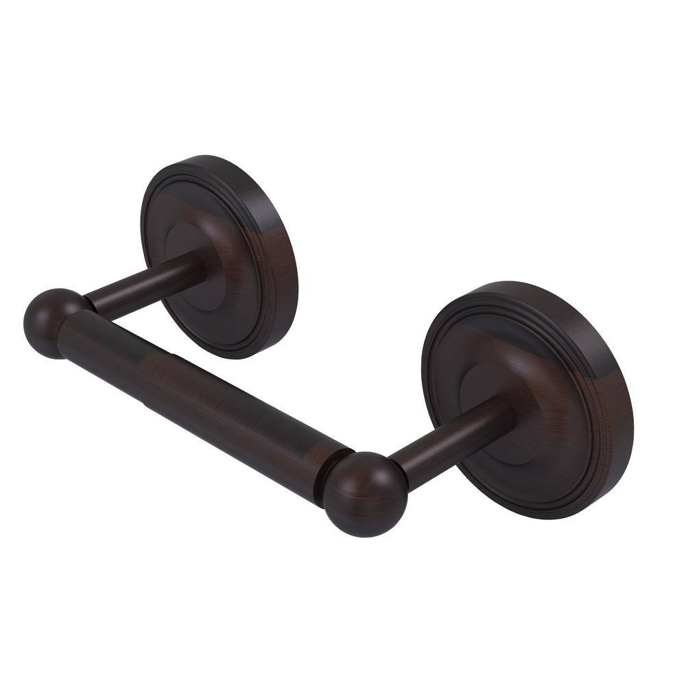 thumbnail image 2 of Allied Brass Prestige Regal Oil Rubbed Bronze Wall Mount Double Post Toilet Paper Holder 3 Rolls 2 of 13