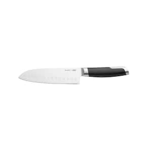 Graphite 7 in. Stainless Steel Santoku Knife, Partial Tang