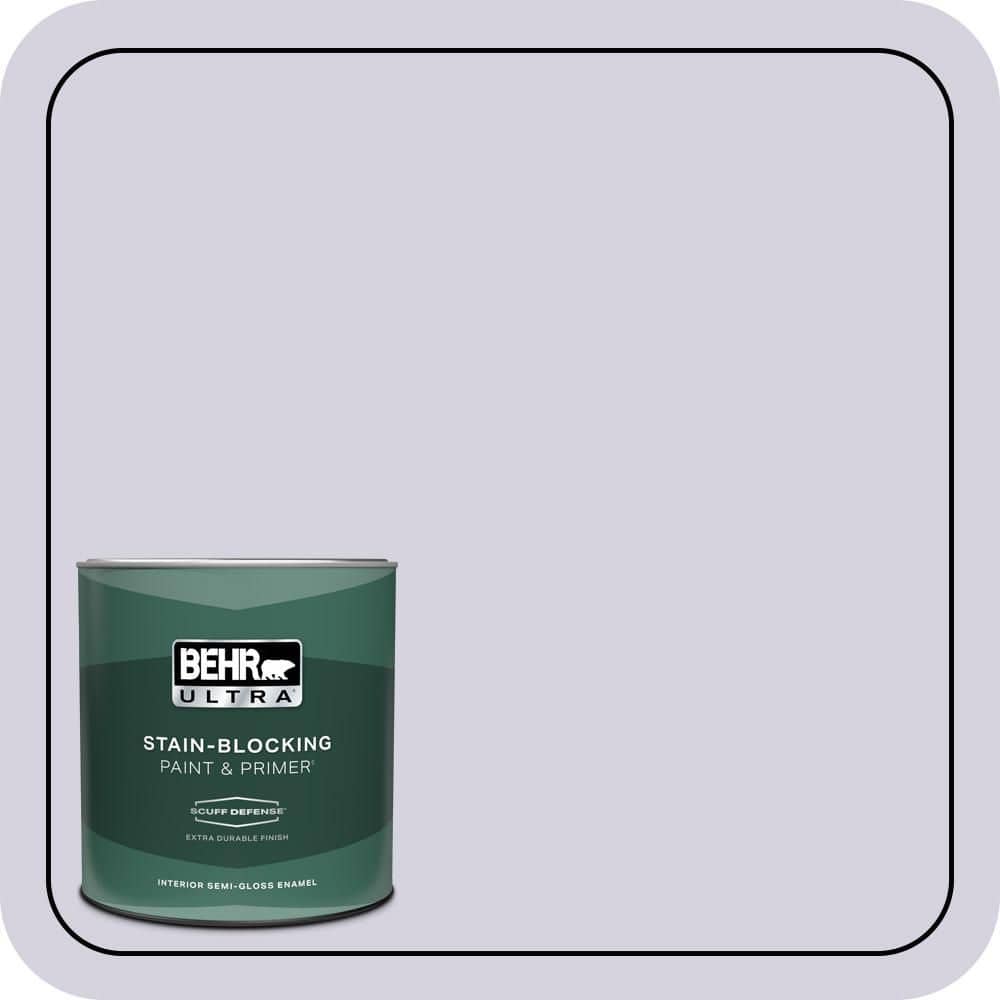 1 qt. #650E-2 Lovely Lavender Extra Durable Semi-Gloss Enamel Interior Paint & Primer price history on PriceWatchPro