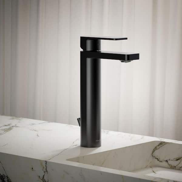 Parallel Tall Single Handle 0.5 GPM Bathroom Sink Faucet in Matte Black