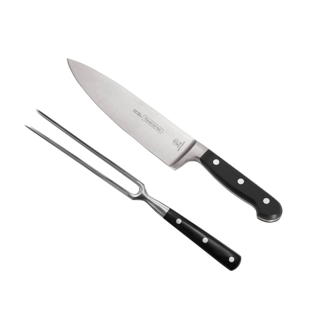 Electric Knife Set with Cool-Touch Ergonomic Handle Fork and