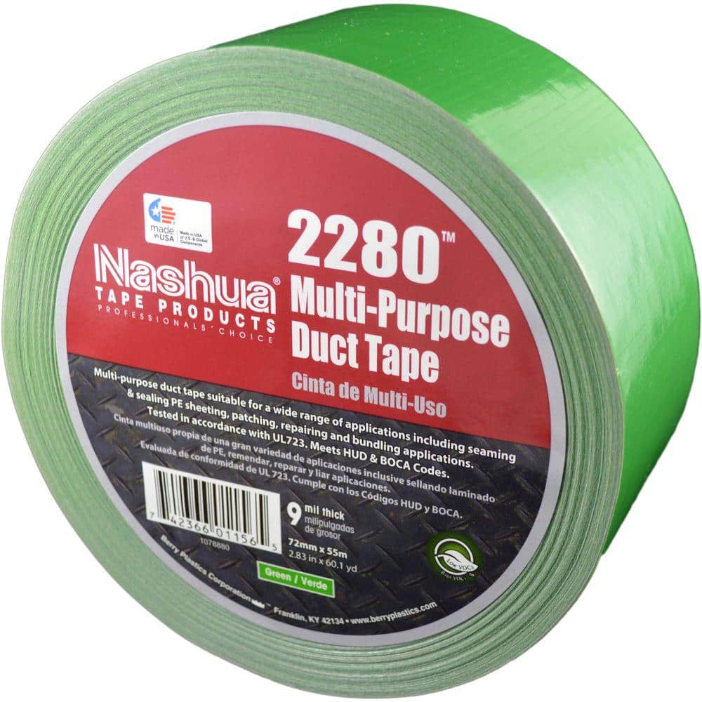2.83 in. x 60.1 yds. 2280 Multi-Purpose Green Duct Tape price history on PriceWatchPro